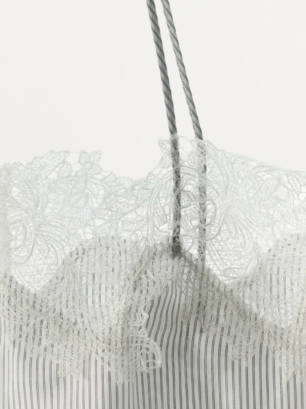ZARA STRIPED LACE CAMISOLE - Picture 8 of 14